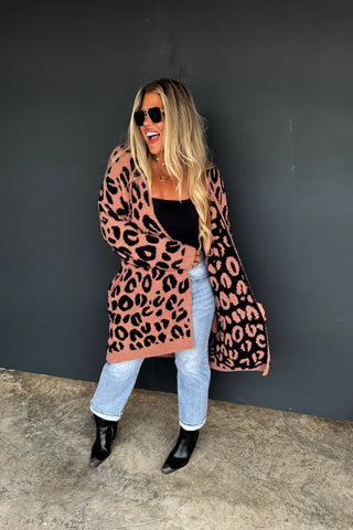 Cheetah Cloud Reversible Cardigan
