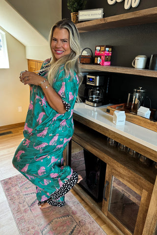 Pink Leopard Luxe PJ Set