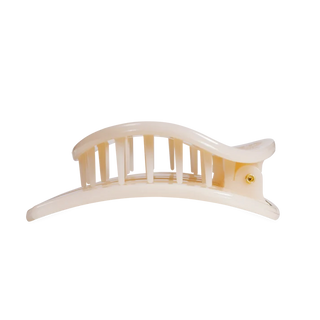 Teleties Almond Beige Large Flat Circle Hair Clip