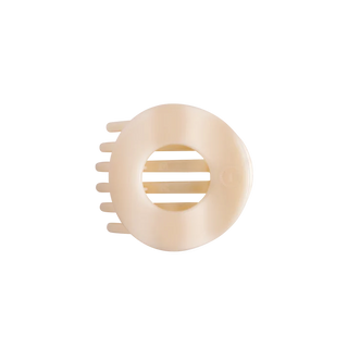 Teleties Almond Beige Medium Flat Circle Hair Clip