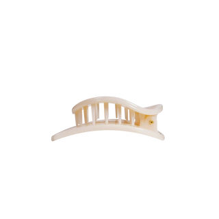 Teleties Almond Beige Small Flat Open Circle Hair Clip