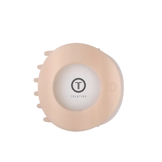 Teleties Almond Beige Large Flat Circle Hair Clip