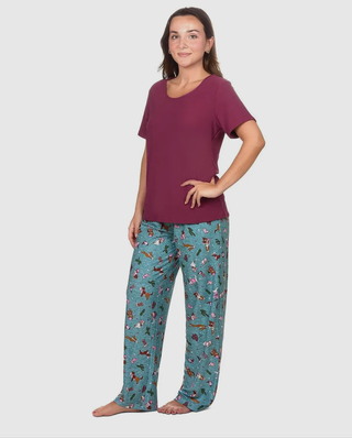 Rodeo Dogs 2 Piece Pant Pajama Set in A Bag