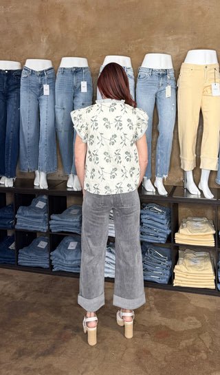 Grey Clover Front Pocket Jeans