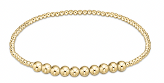enewton Classic Gold Beaded Bliss 2mm Bead Bracelet - 4mm
