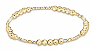 enewton Classic Blissful Pattern 2mm Bead Bracelet - 4mm Gold
