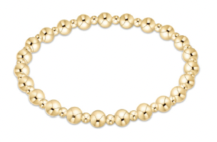 enewton Classic Grateful Pattern 5mm Bead Bracelet - Gold