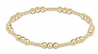enewton Classic Joy Pattern 4mm Bead Bracelet - Gold