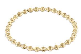 enewton Dignity Grateful Pattern 4mm Bead Bracelet - Gold