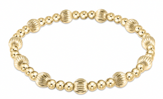 enewton Dignity Sincerity Pattern 6mm Bead Bracelet - Gold