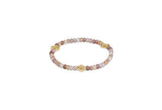 enewton Signature Cross Gold 4mm Gemstone Bracelet - Botswana Agate