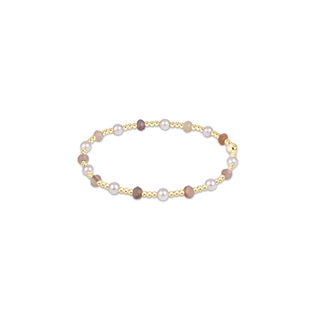 enewton Sincerity Gemstone & Pearl 4mm Bracelet - Botswana Agate