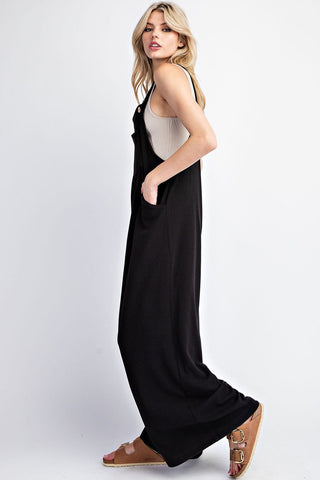 Wide Leg Overall Jumpsuit