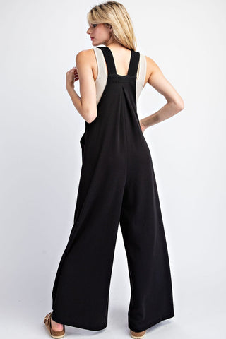 Wide Leg Overall Jumpsuit