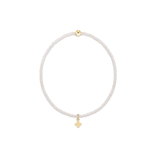enewton Hope Classic Bracelet - Milkshake - Signature Cross Small Gold Charm&nbsp;