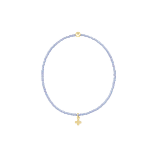 enewton Hope Classic Ocean Mist Bracelet - Signature Cross Small Gold Charm