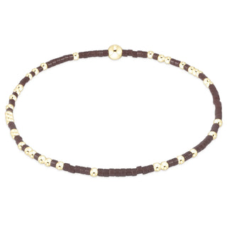 enewton Hope Unwritten Bracelet - Chocolate is a bracelet with brown and gold beads. 
