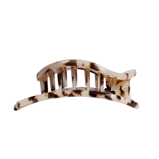 Teleties Blonde Tortoise Large Flat Circle Hair Clip