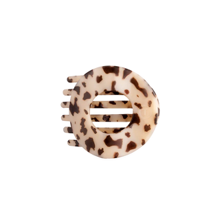 Teleties Blonde Tortoise Medium Flat Circle Hair Clip