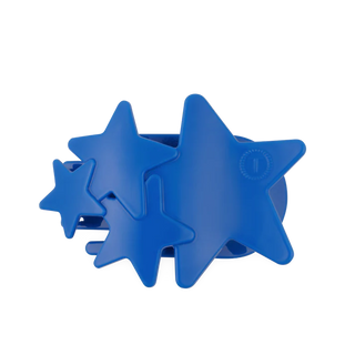TELETIES Blue Shooting Star Large Flat Hair Clip - Large