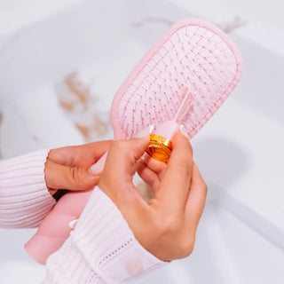 Teleties Detangler Hair Brush for Medium Hair - Bubblegum Pink