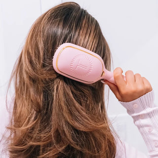 Teleties Detangler Hair Brush for Medium Hair - Bubblegum Pink