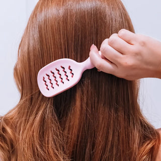 Teleties Mini Vented Hair Brush - Bubblegum Pink
