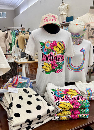 "Indians" Vintage Floral Spirit Tee