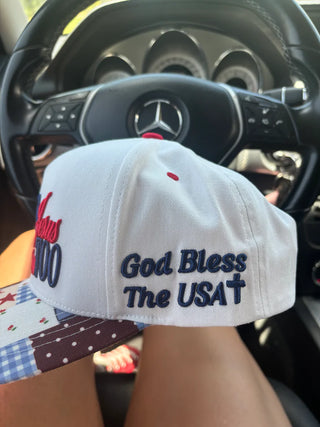 Loves Jesus & America Too Embroidered Hat