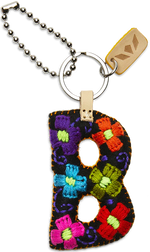 Consuela Embroidered Felt Alphabet Letter Charms - Black