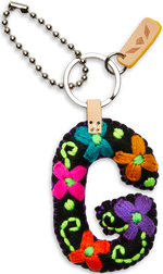 Consuela Embroidered Felt Alphabet Letter Charms - Black