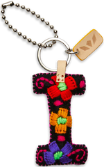 Consuela Embroidered Felt Alphabet Letter Charms - Black