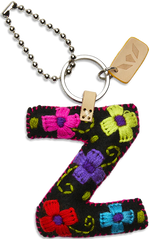 Consuela Embroidered Felt Alphabet Letter Charms - Black