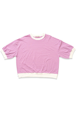 1/2 Sleeve Striped Top w/ Contrast Trim - 4 Colors!