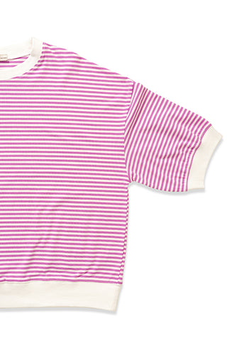1/2 Sleeve Striped Top w/ Contrast Trim - 4 Colors!