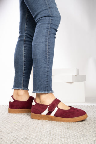 Corkys Hey Girl Calm Down Mary Jane Sneaker - Wine