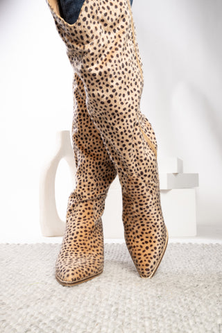 Corkys Long Live Cowgirls Boots - Mini Cheetah
