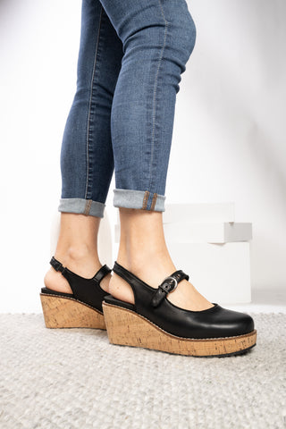 Corkys Pity Party Wedge Sandals -  Black