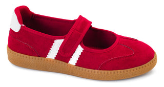Corkys Calm Down Red Faux Suede Sneakers