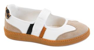 Corkys Calm Down Mary Jane Sneaker - Sand Combo