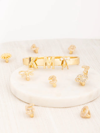 Camryn Slide Charm Bangle Bracelets - 3 Sizes!