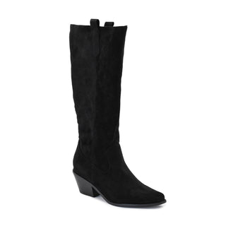 Corkys Hey Girl City Slicker Boots - Black Faux Suede