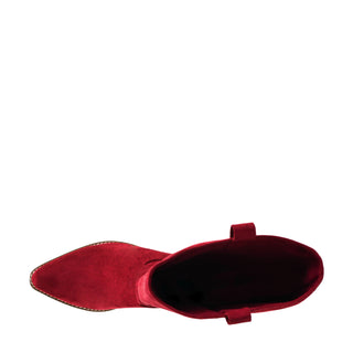Corkys Hey Girl City Slicker Boots - Red Faux Suede