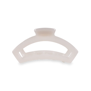 TELETIES Open Coconut White Medium Hair Clip - Medium