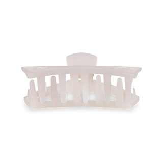TELETIES Open Coconut White Medium Hair Clip - Medium