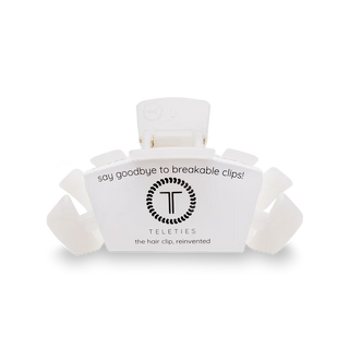 TELETIES Classic Coconut White Small Claw Clip - Small