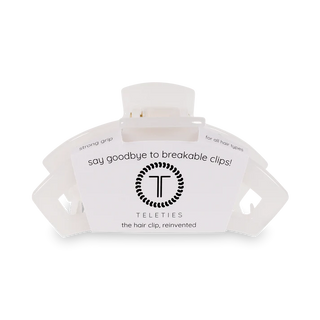TELETIES Open Coconut White Small Hair Clip - Small