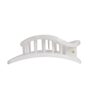 Teleties Coconut White Large Flat Circle Hair Clip