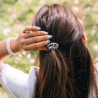 TELETIES Coconut White Small Hair Ties - Small