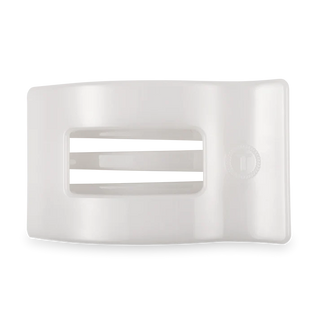 Coconut White Large Flat Rectangle Hair Clip - Large